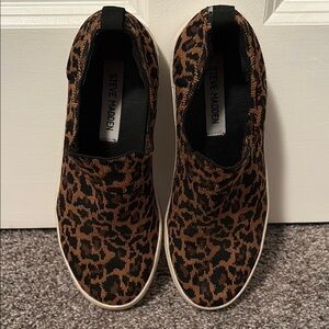Steve Madden Leopard Print Slip-On Sneakers 7